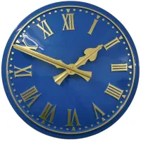 Yorkshire Outdoor Clock Service blue dial